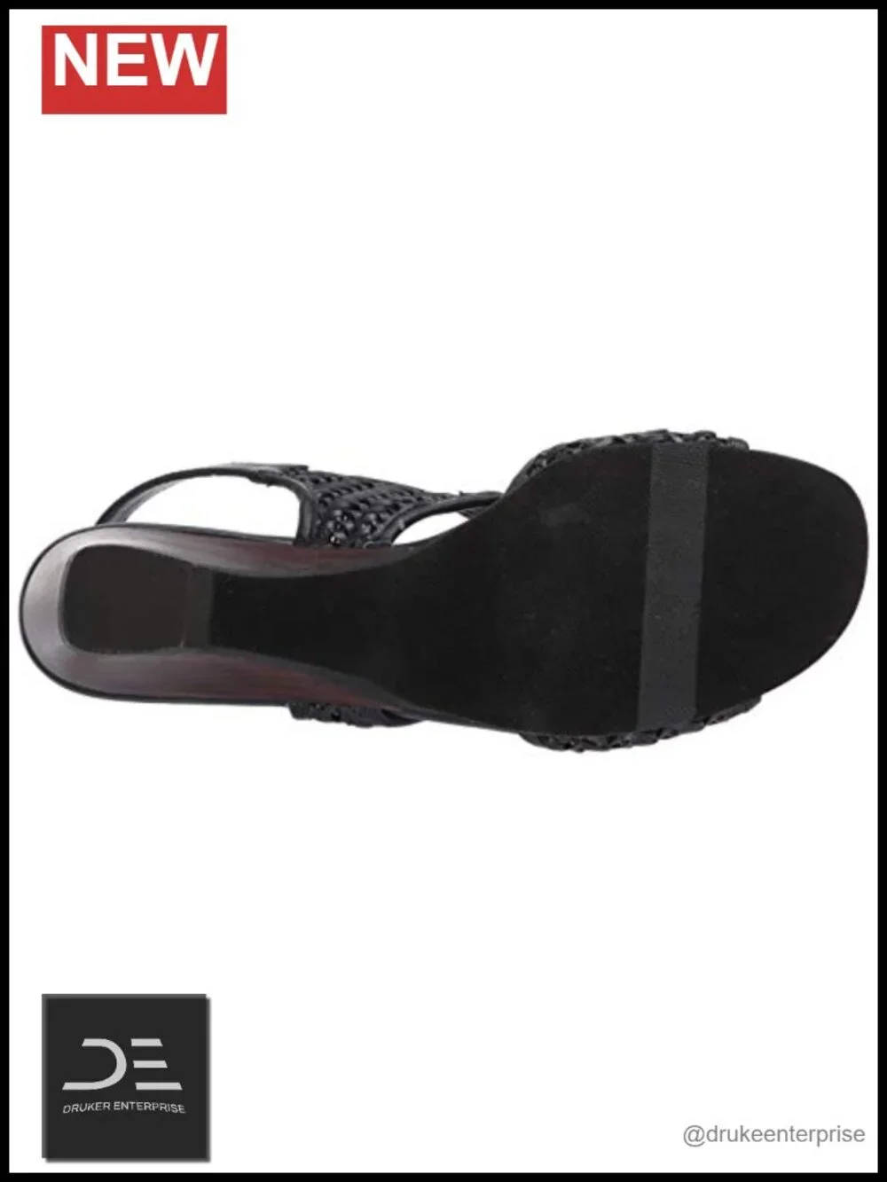 Women's Wedge Heel Sandals Slingback Woven Faux Leather Fashion Casual